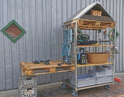 Kommissionierwagen Mobiles Regal Lager
Loft Industrie Transport