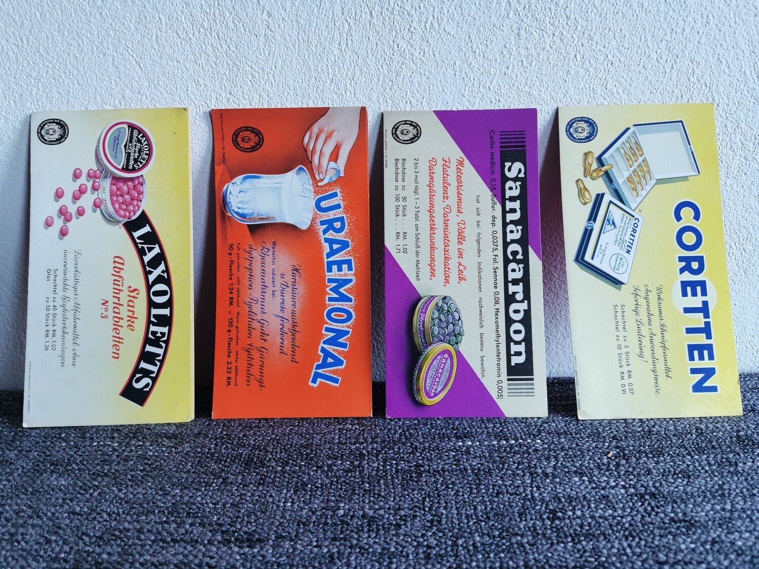 Konvolut Werbekarten Arzneimittel