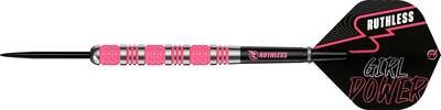 Ruthless Girl Power Darts M1 - 90% Steel Tip Tungsten - Ringed - Pink