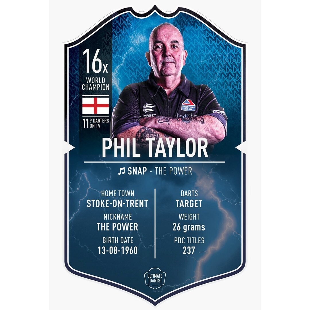 Ultimate Card Phil Taylor 37x25 cm
