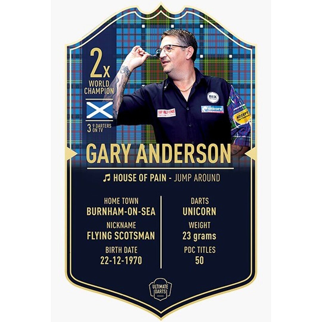 Ultimate Card Gary Anderson 37x25 cm