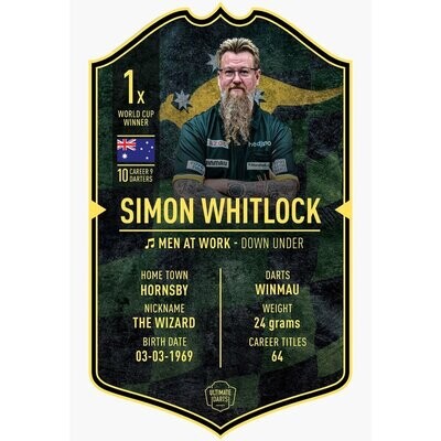 Ultimate Card Simon Whitlock 37x25 cm