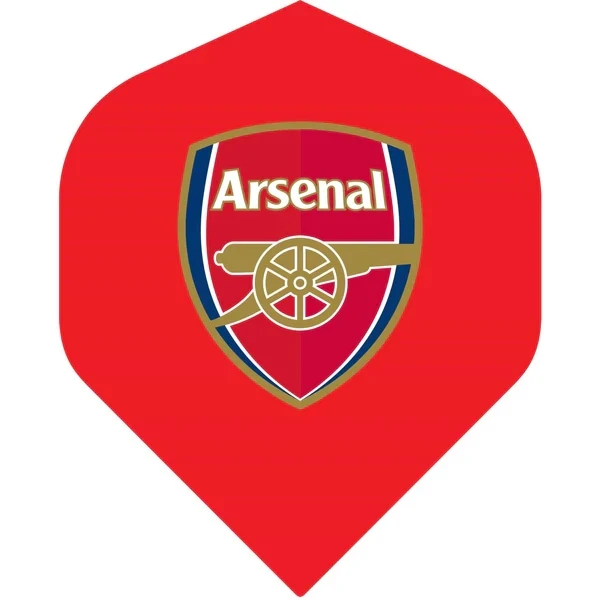 Football - Arsenal FC Dart Flights - Official Licensed - No2 - Std - The Gunners - F1 - Red - Crest
