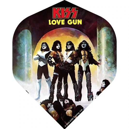 Kiss Dart Flights - Official Licensed - love gun