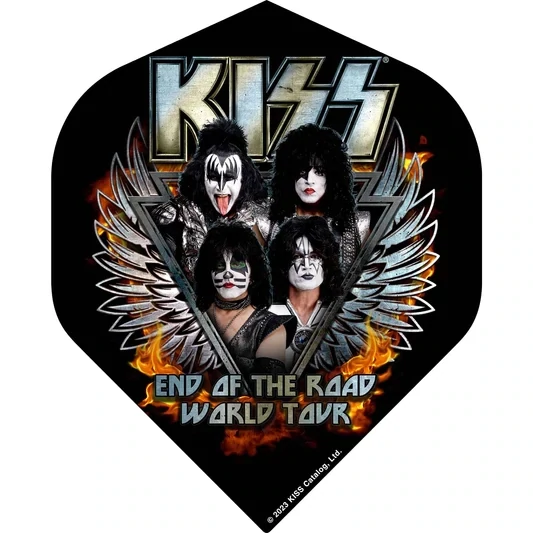 Kiss Dart Flights - Official Licensed - End of the Road