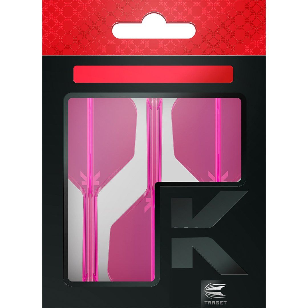 Target K-Flex Neon Flight System No.2, Kleur: Neon Roze, Lengte: Short