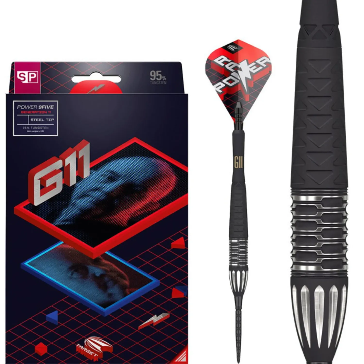 Target Phil Taylor Raw Power G11 Swiss Point 95%, Gewicht: 22 gram