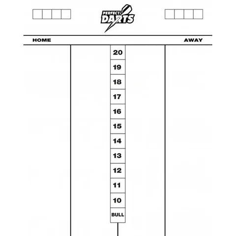 Perfect Darts Whiteboard Scoreboard