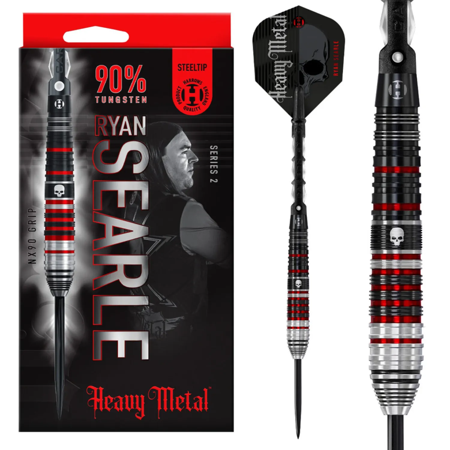 Harrows Ryan Searle V2 90% - Dartpijlen