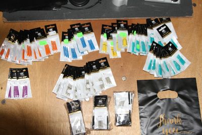 Kavel 62, pro grip short Aqua,Blauw, Geel, Zand, Oranje, Paars 100 sets van 3 stuks