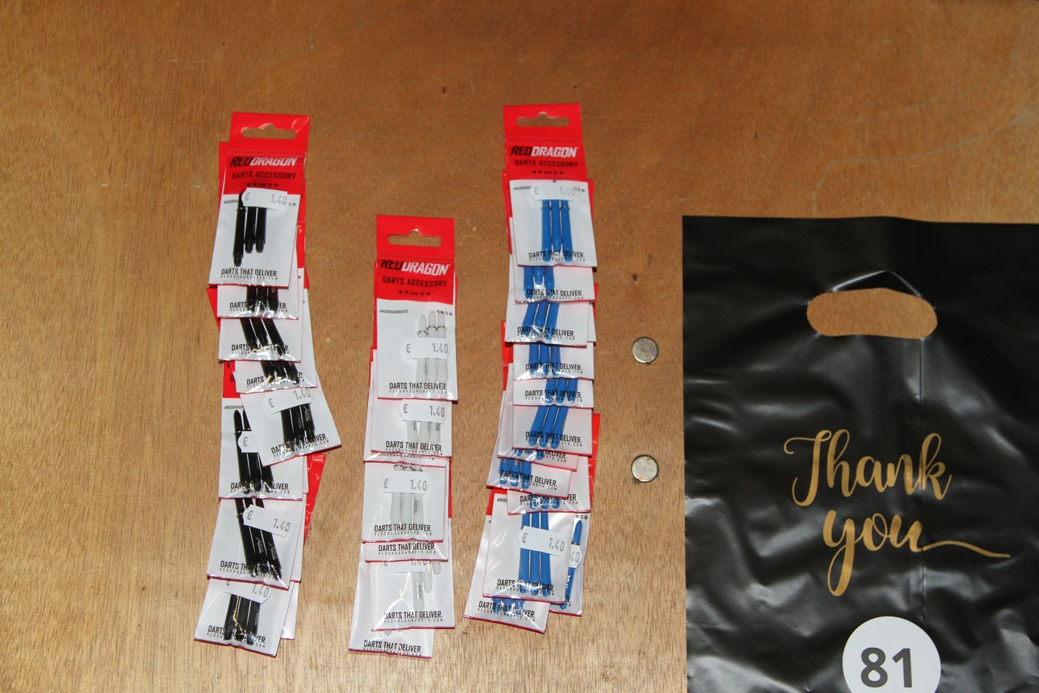 Kavel 81, TRX, Inter, Zwart, Blauw, Wit, 33 Sets van 3 Stuks