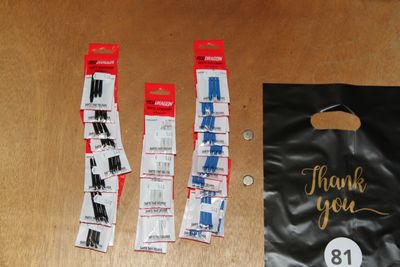 Kavel 81, TRX, Inter, Zwart, Blauw, Wit, 33 Sets van 3 Stuks