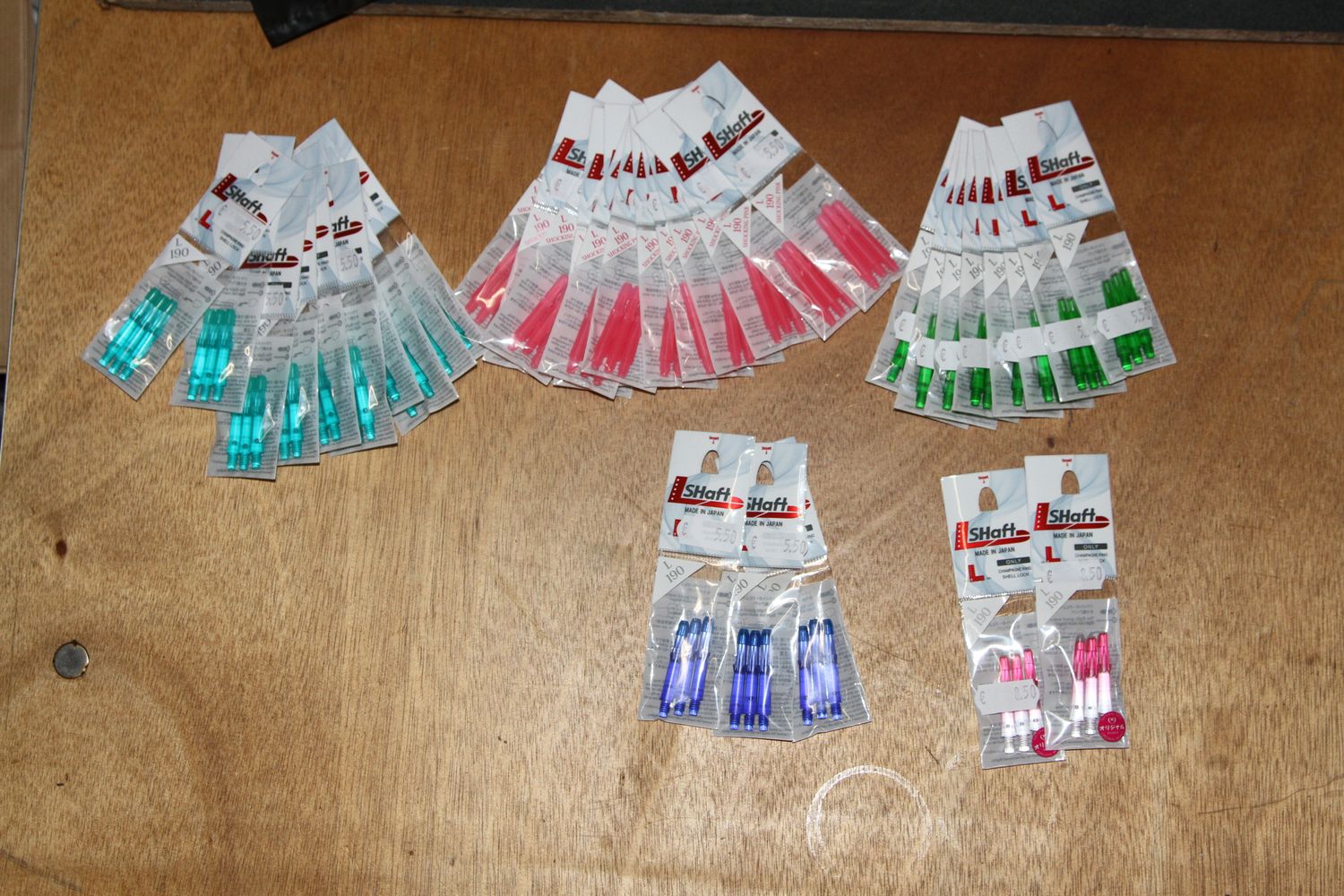 Kavel 118, L190, Emerald, Roze, Groen, Blauw, Clear Roze, 40 Sets van 3 stuks