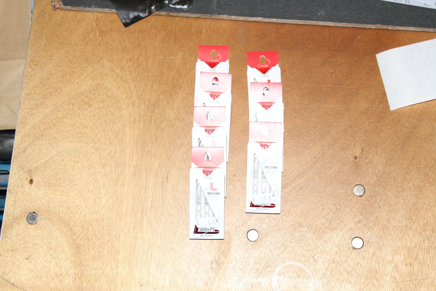 Kavel 124,  L330 Spinner, Clear, 7 Sets van 3 stuks