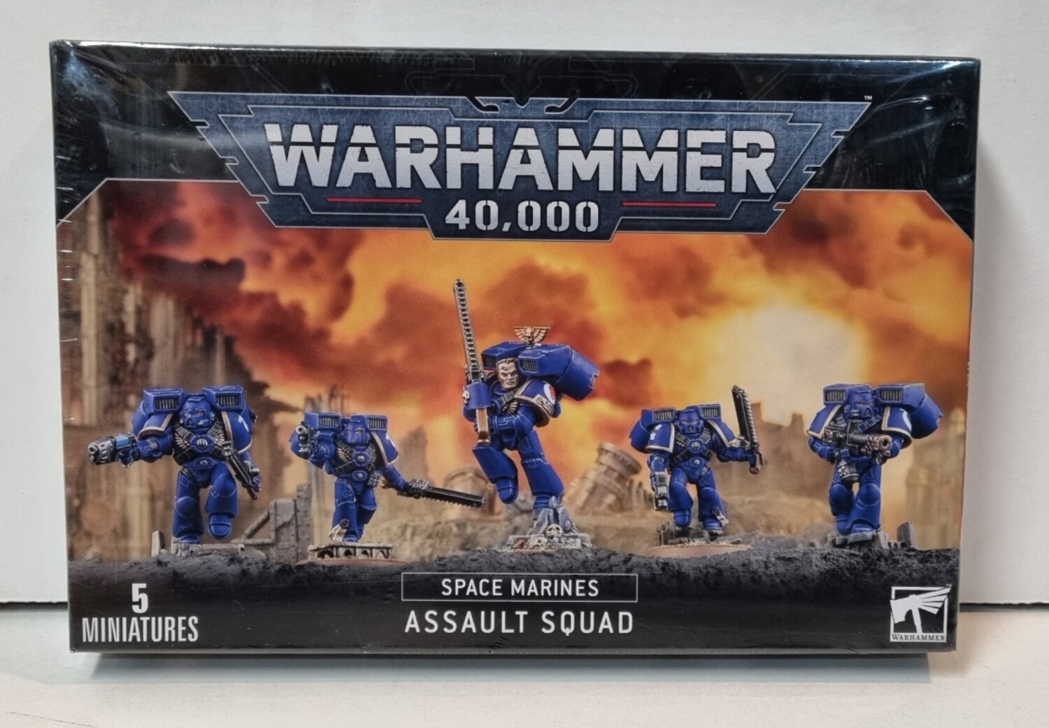 Warhammer, 40k, 48-09, Space marines, Assault Squad