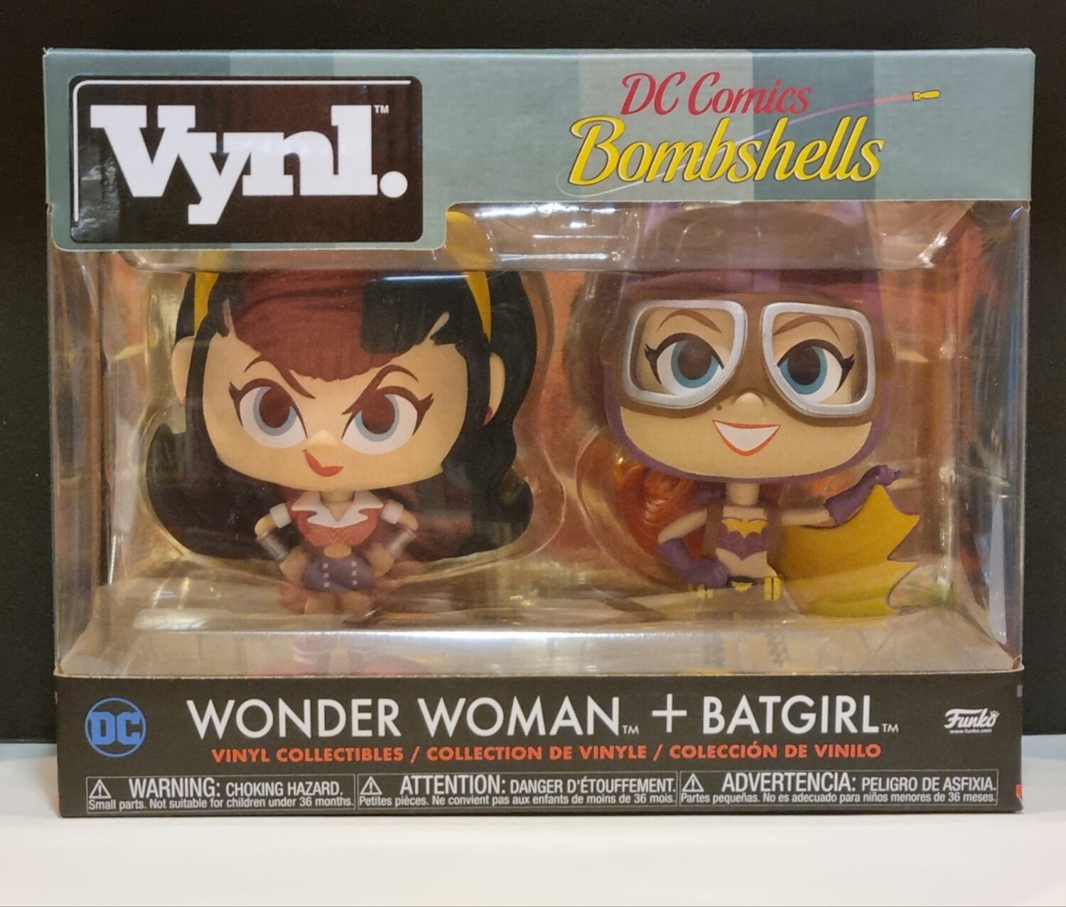 Funko Vynl, Wonder Woman + Batgirl, DC Comics Bombshells