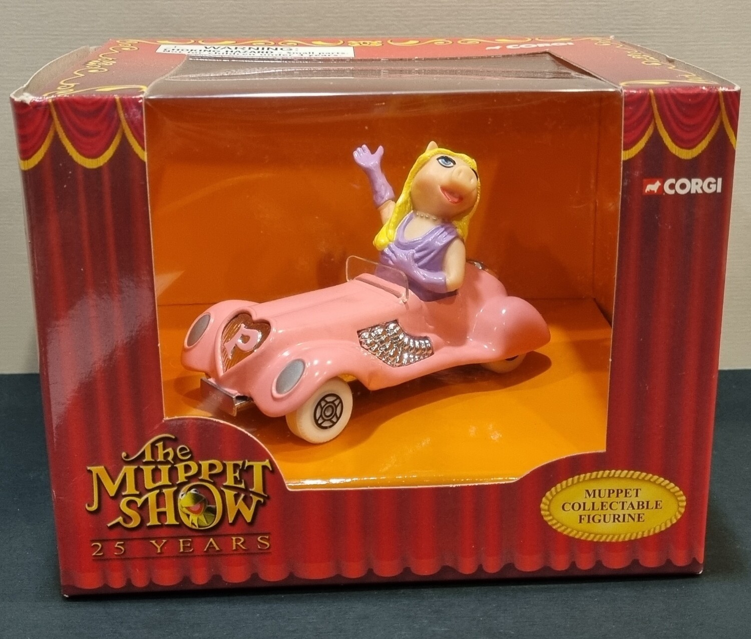 Miss piggy's Car, Corgi, The Muppets, Muppet Collectable Figurine, 25 years