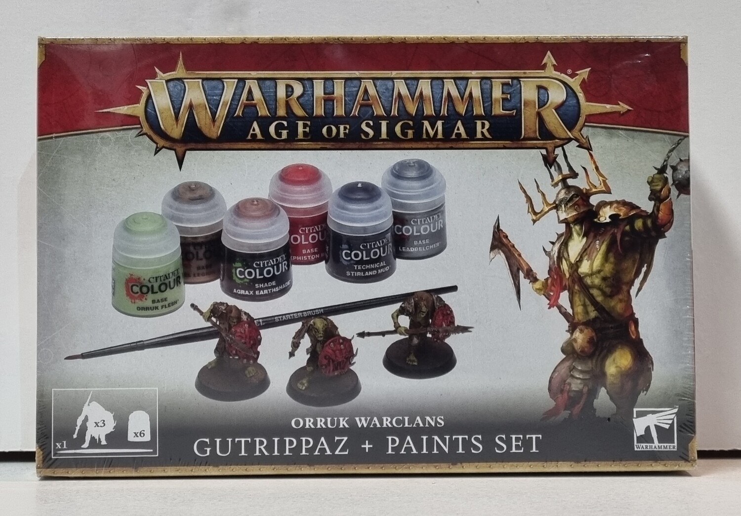 Warhammer, Age of Sigmar, Orruk Warclans: Gutrippaz + Paint