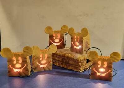 Beeldjes, Lighted Luminaria Figurine, verlichting decoratie, Enesco 