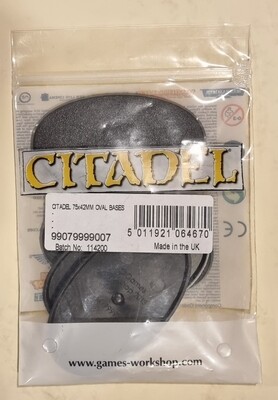 Citadel Bases: Oval, 75x42mm