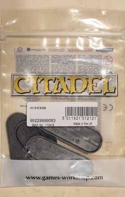 Citadel,  40K Oval Bike Bases, 70x25 mm