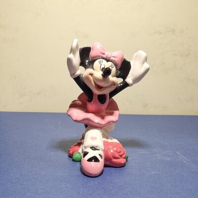 Beeldje, Minnie Ballerina, Curtsy Figurine, Minnie Mouse,  Enesco