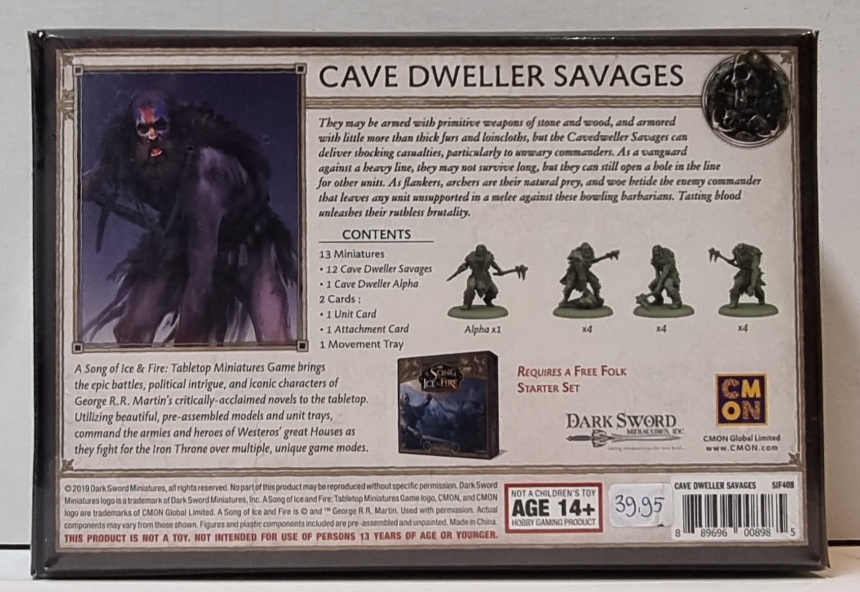A Song of Ice & Fire SIF408 Cave Dweller Savages cmon