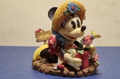 Beeldje, Minnie Gardening Figurine, Minnie Mouse, Enesco