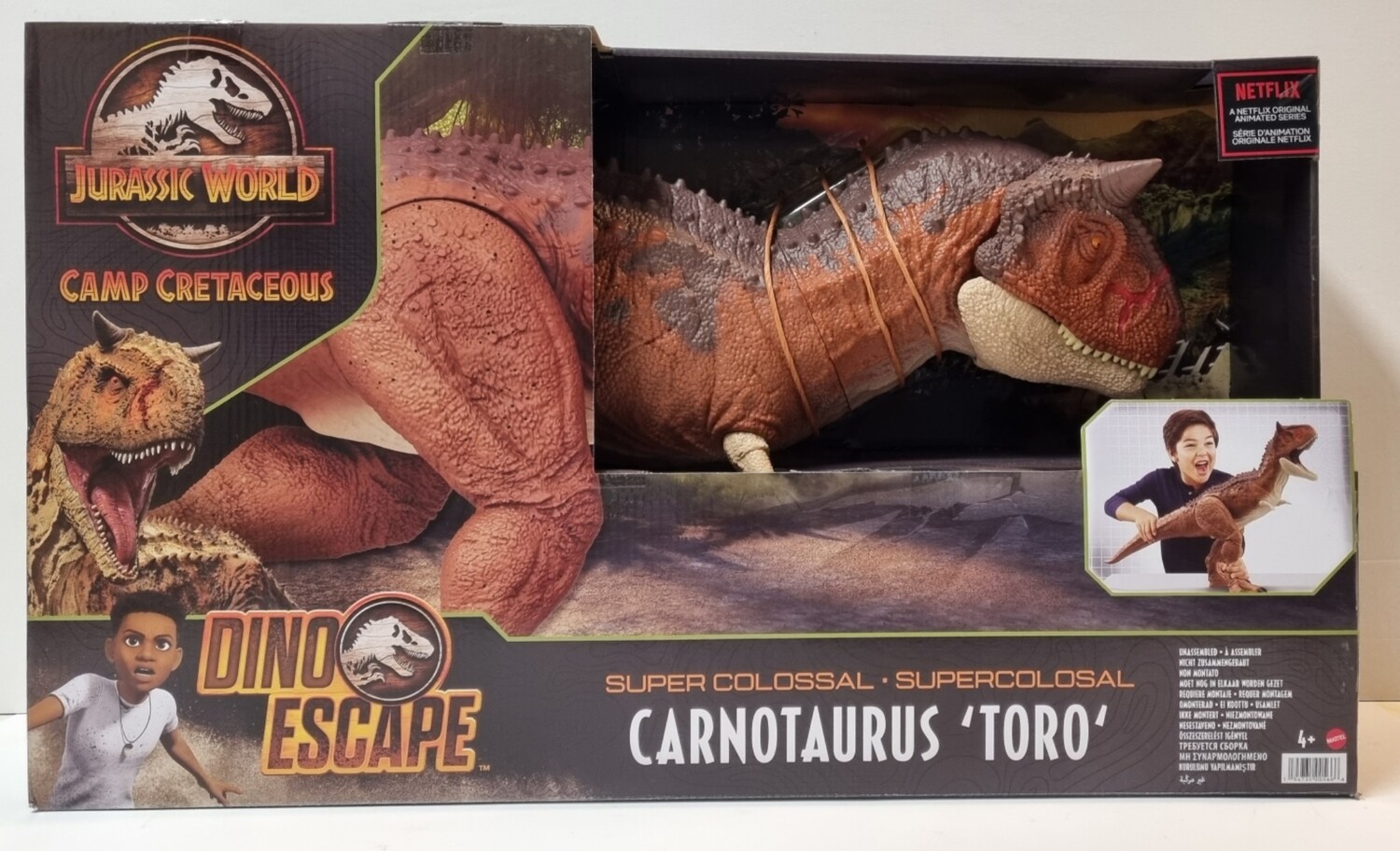 Actiefiguur, Super Colossal Carnotaurus Toro, Jurassic World Camp Cretaceous