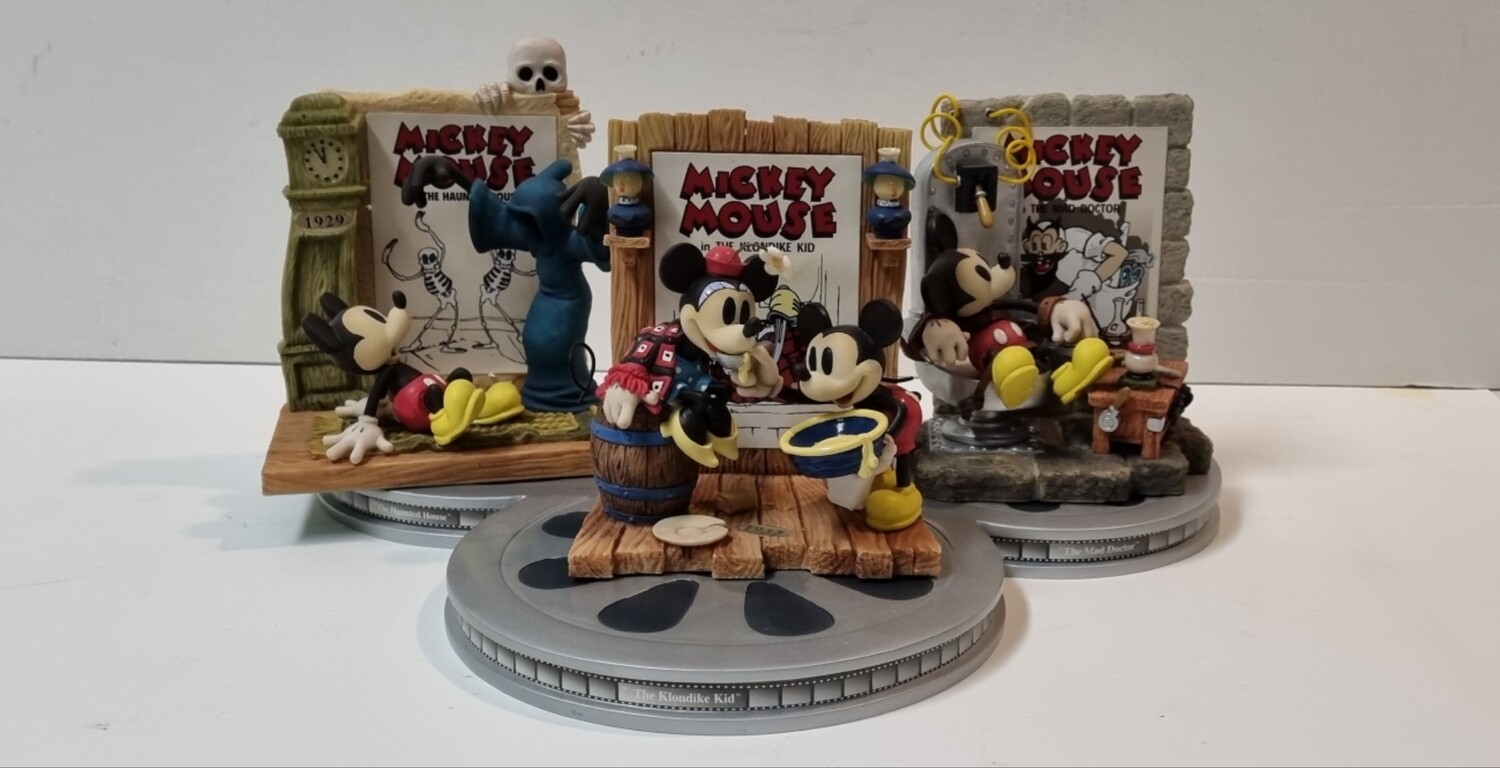 Best of Mickey Collection, 1929, 1932 & 1933 Limited Edition Figurine Set, With Collector's Base, Mickey Mouse, Disney