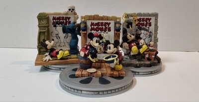 Best of Mickey Collection, 1929, 1932 &amp; 1933 Limited Edition Figurine Set with Collector&#39;s Base, Mickey Mouse, Enesco 