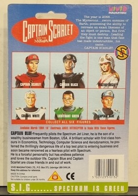 Actiefiguur, Captain Blue with laser bazooka, Captain Scarlet and the Mysterons
