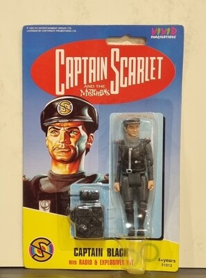 Actiefiguur, Captain Black with radio &amp; explosives kit, Captain Scarlet and the Mysterons