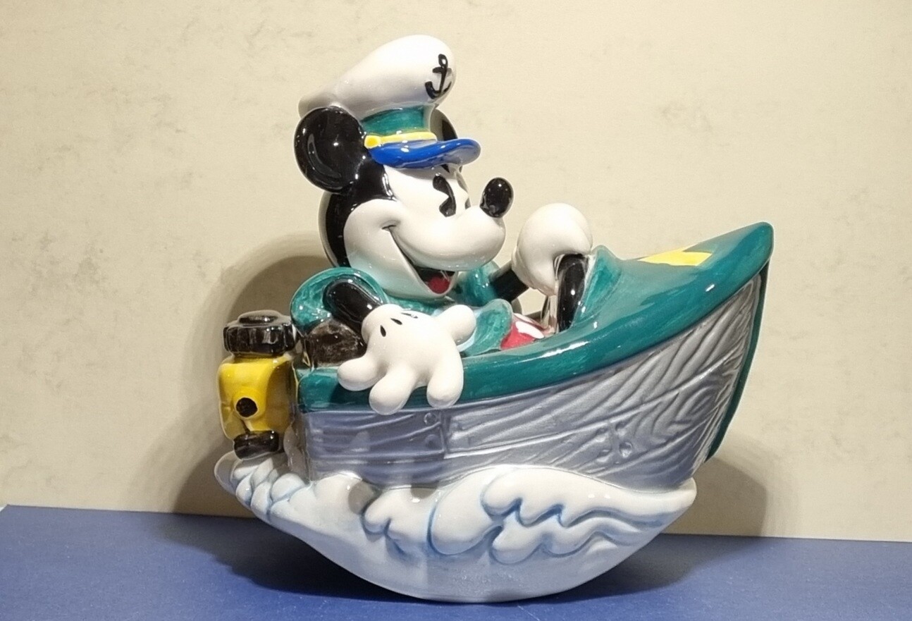 Speeldoosje, Mickey in Boat Musical, Mickey Mouse, Enesco 