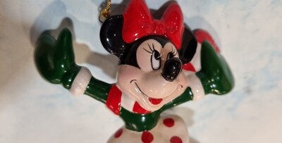 Hangend Ornament, Minnie Skating, Minnie Mouse, Enesco 