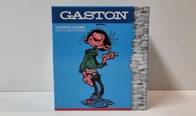 Beeld, Guust Flater leunt op boeken, Gaston