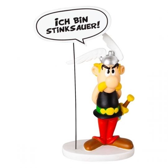 Beeldje, Asterix Met tekstballon "Ich bin stinksauer", Asterix & Obelix 