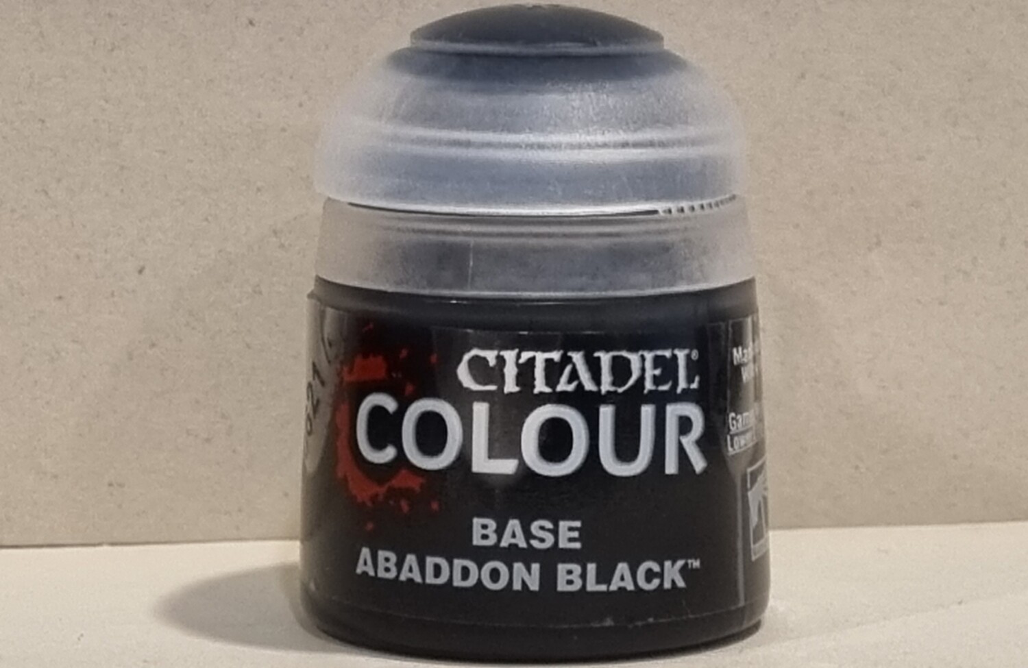 Citadel, Paint, Base, Abaddon Black, 12ml, 21-25