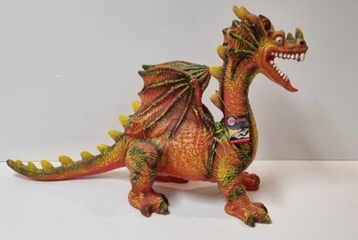 Draak, Dragon, XXL(70x45 cm), Rood