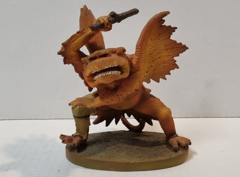 Beeldje, Monster met knuppel, Matthias Grunewald, De verzoeking van de Heilige Antonius