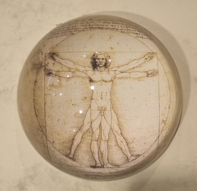 Presse Papier, Vitruvian Man, Leonardo Da Vinci