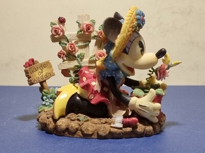 Beeldje, Minnie Gardening Figurine, Minnie Mouse, Enesco
