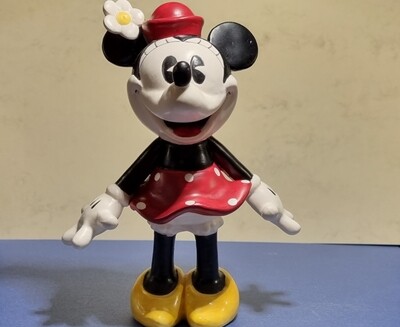 Beeldje, Pie-Eyed Minnie With Hands To Side, Minnie Mouse, Enesco
