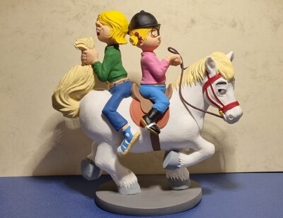 Beeldje, Catootje en Jeroentje op Pony, Jan, Jans en de kinderen
