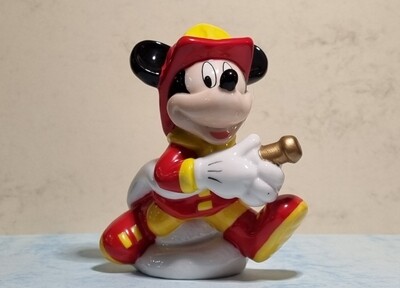 Beeldje, Mickey as Fireman, Mickey Mouse, Enesco