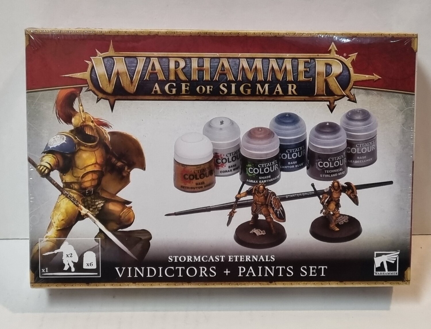 Warhamner, Age of Sigmar, 60-10, Stormcast Eternals: Vindictors + Paint set