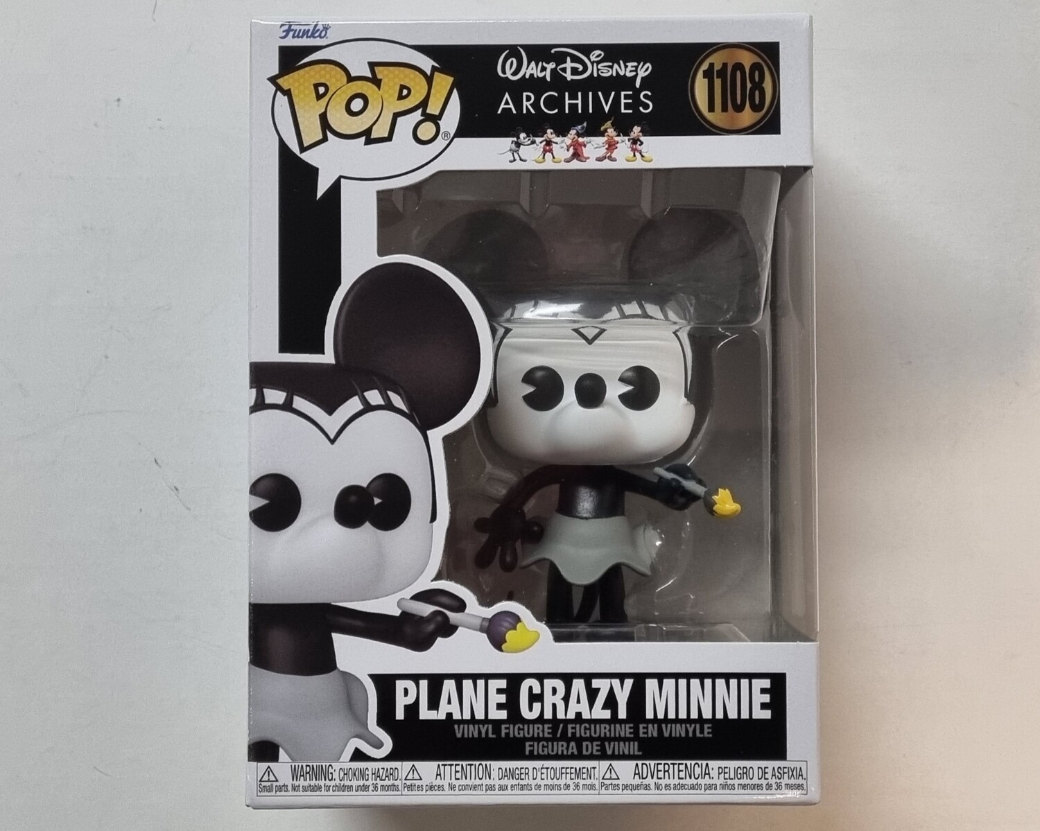 Funko Pop!, Plane Crazy Minnie, #1108, Disney, Walt Disney Archives