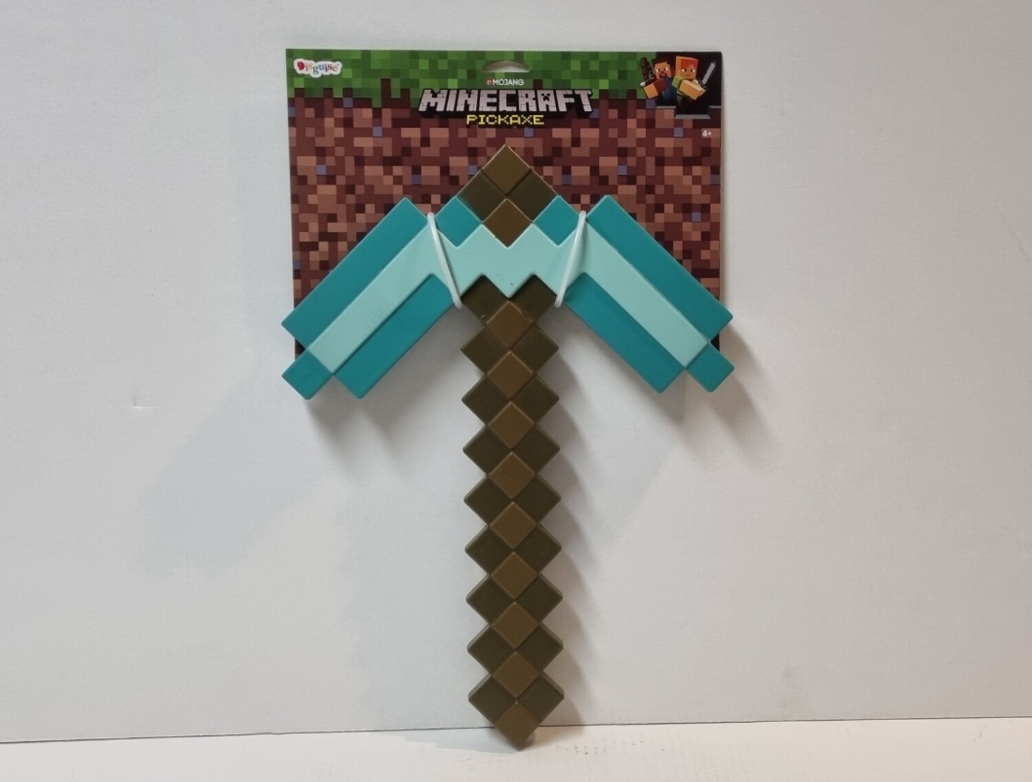 Minecraft Plastic Replica Diamond Pickaxe, 40 cm