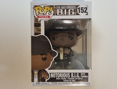 Funko Pop!, Notorious B.I.G. (with fedora), #152, Rocks, The Notorious B.I.G.