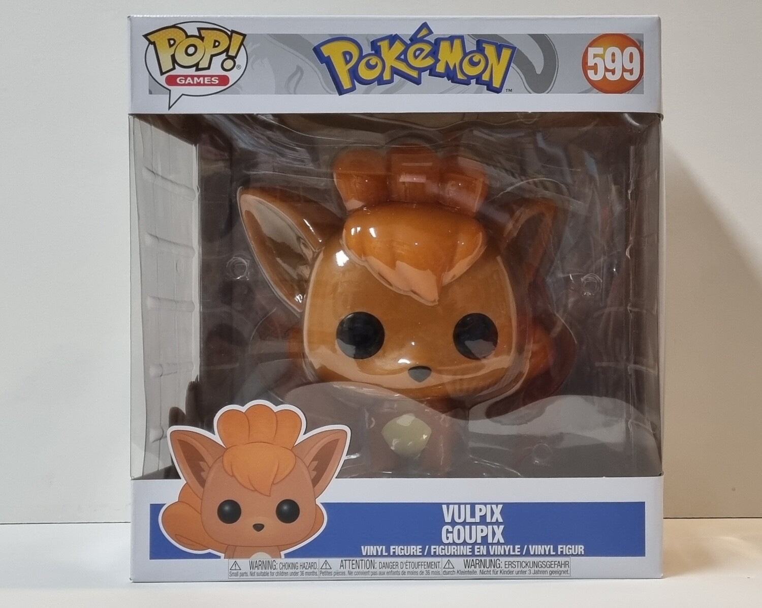 Funko Pop!, Vulpix (Jumbo Pop), #599, Games, Pokémon
